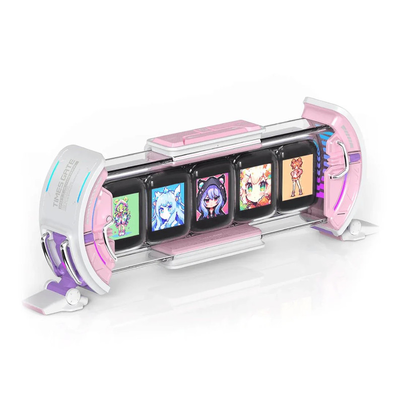 Divoom Times Gate Smart Digital LED Screen - Pink - شاشة رقمية